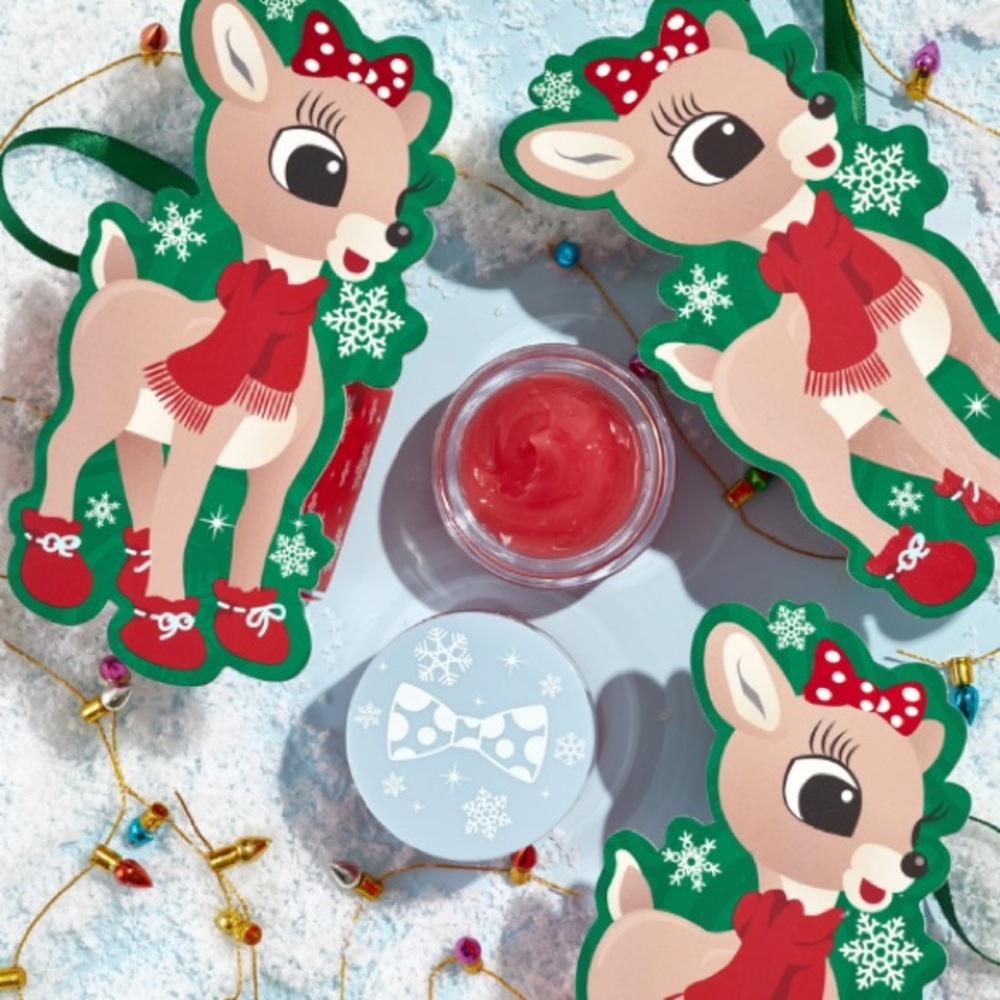 NIB Rudolph x Colourpop | Clarice Pink Lip Mask | Ornament Packaging | Christmas